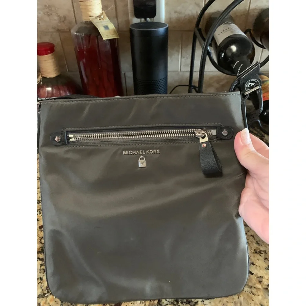 Michael Kors Black Vinyl Shoulderbag